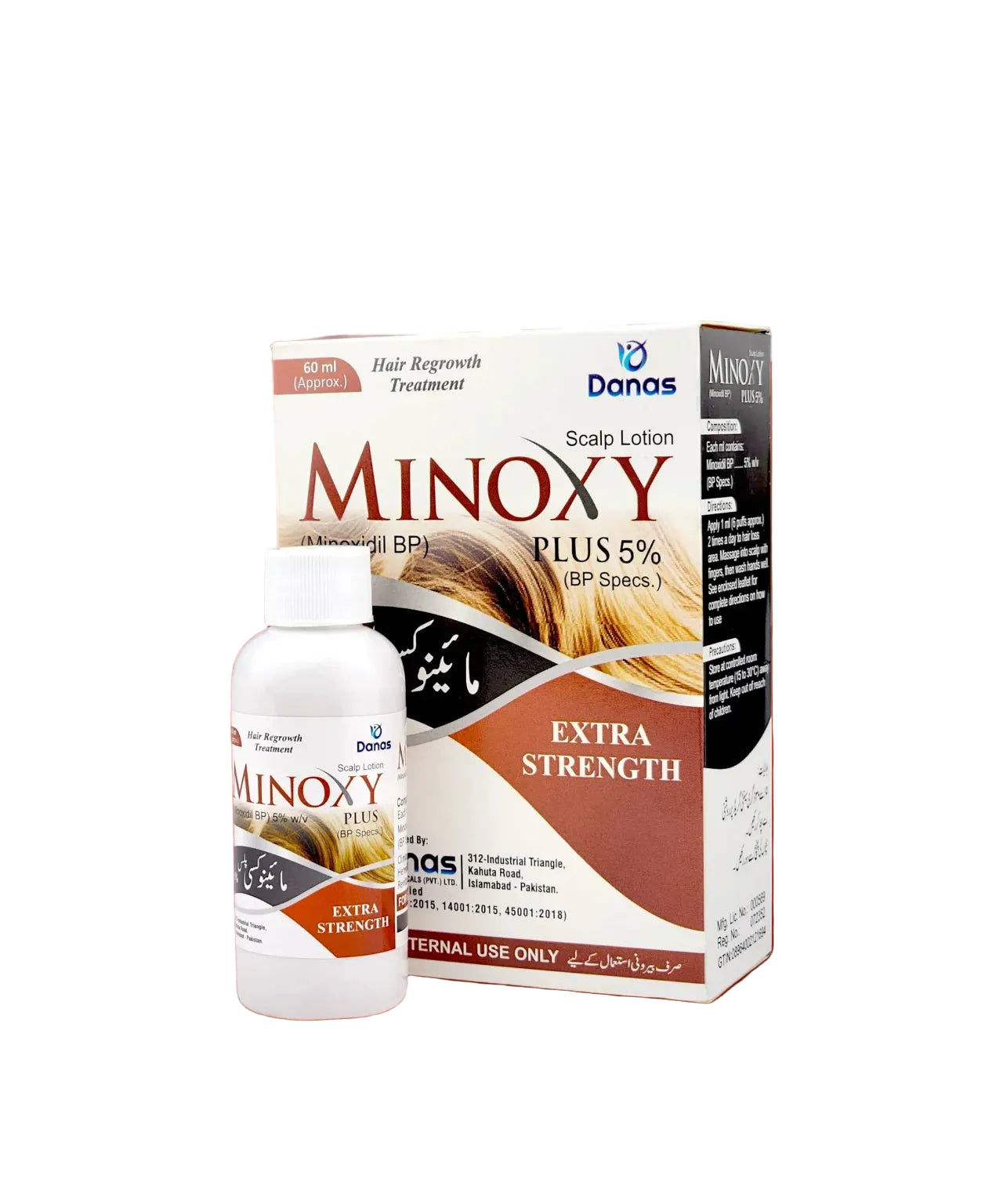 Minoxy Plus 5 percent minoxidil hair regrowth spray