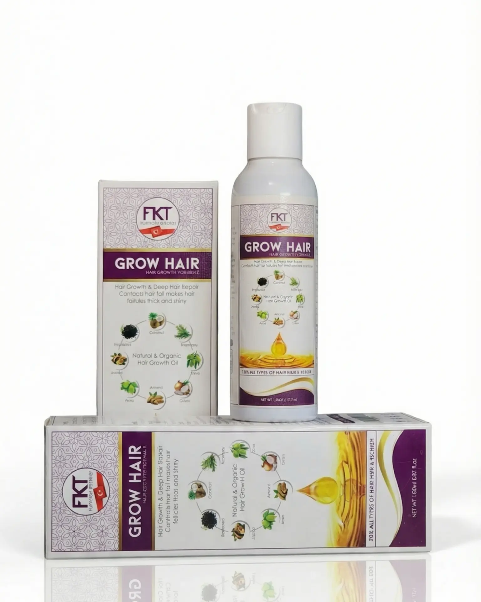 Dr Grow Care Grow Hair Oil promotes natural hair growth, reduces hair fall, and strengthens scalp roots