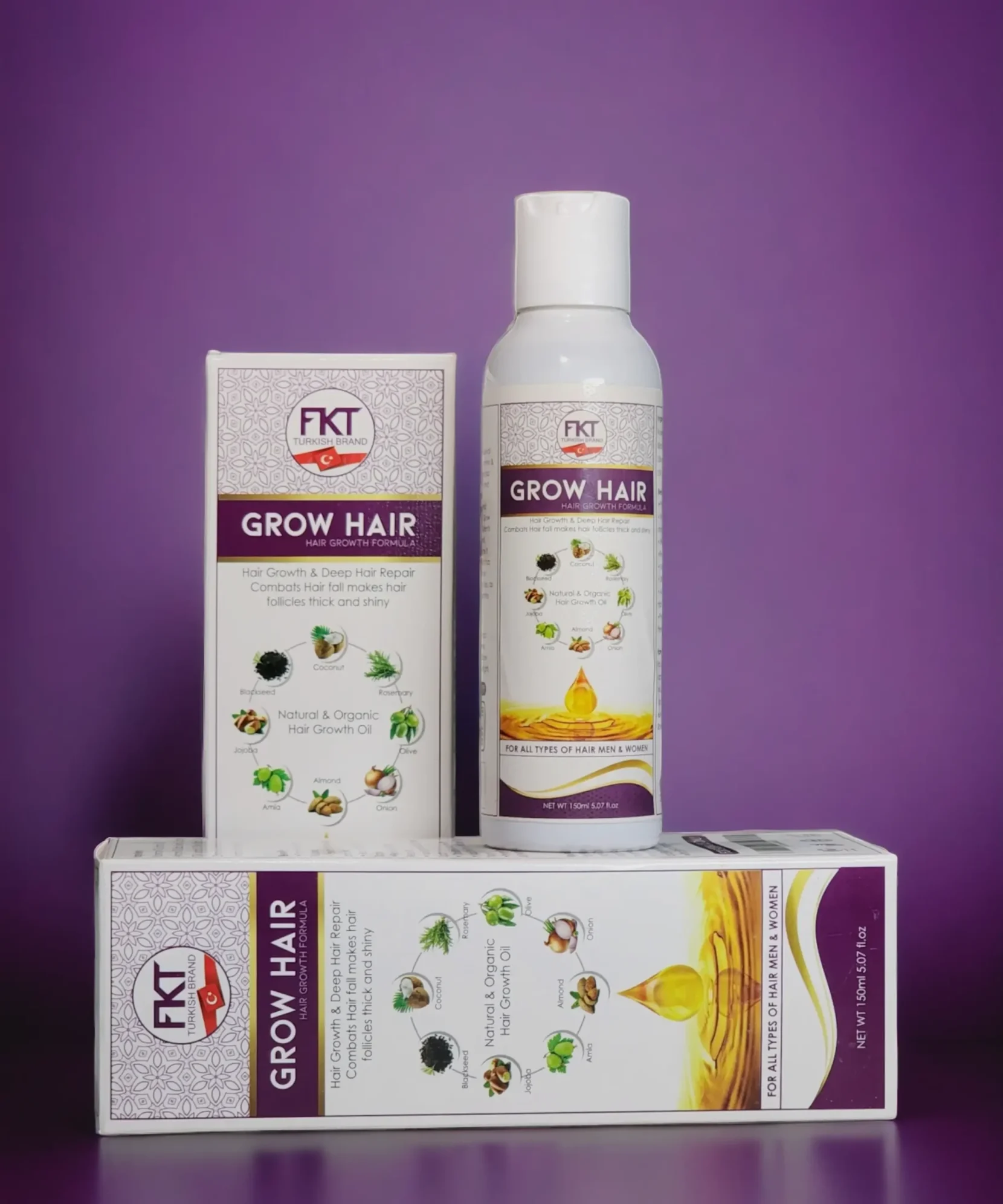 Dr Grow Care Grow Hair Oil promotes natural hair growth, reduces hair fall, and strengthens scalp roots