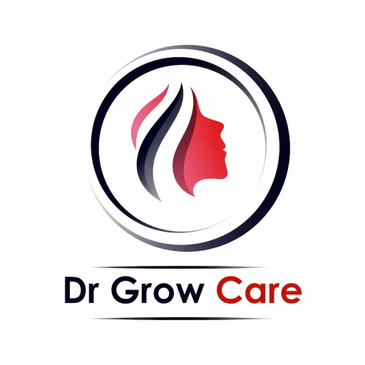 DrGrowCare healthcare brand logo for hair care, multivitamins, and wellness products