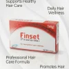 Finset finasteride 1mg tablet box for treating male pattern baldness and hair loss control