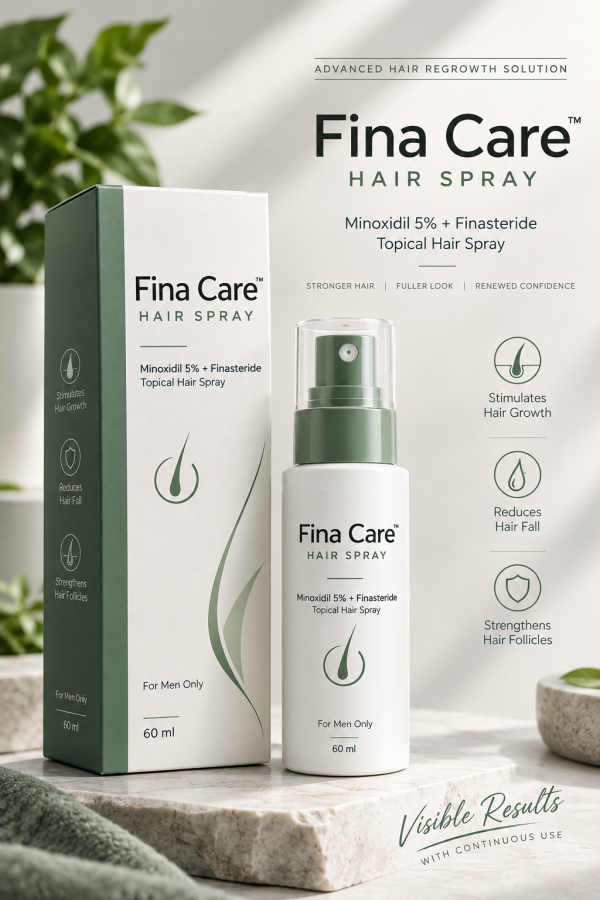 Fina Care Hair Spray | Minoxidil 5% + Finasteride for Hair Loss