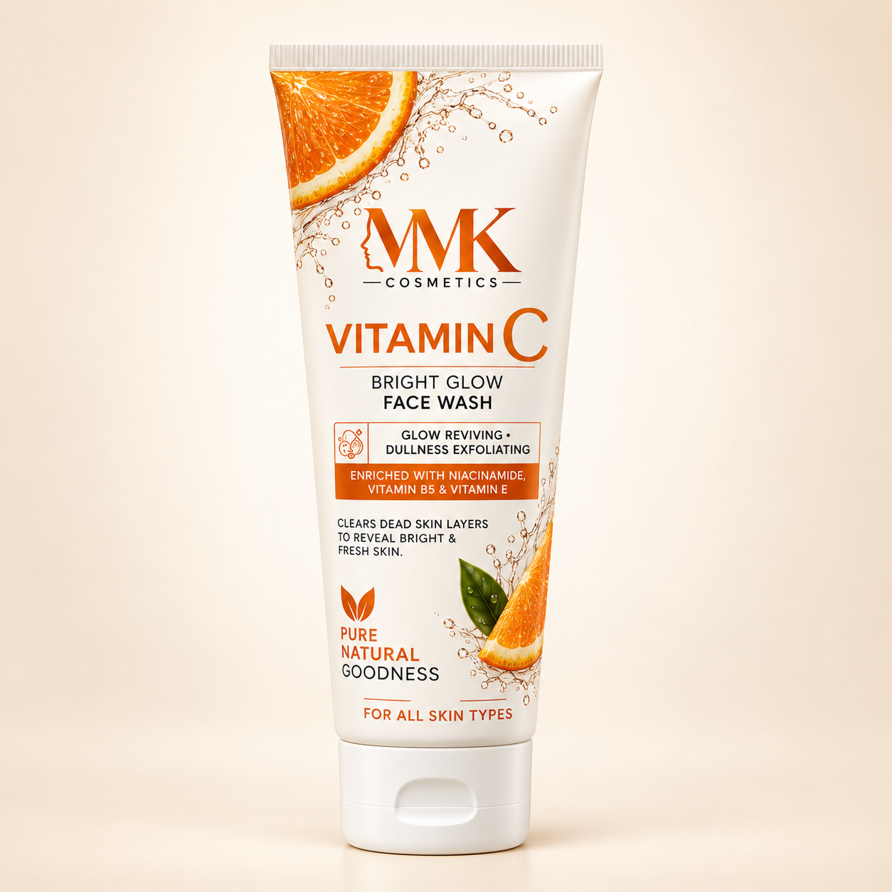 MMK Vitamin C Bright Glow Face Wash | MMK Cosmetics